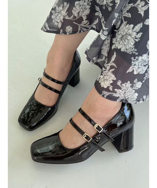 MERCURYDUO（マーキュリーデュオ）の「ダブルストラップパンプス（パンプス・レディース・ダークブラウン/レッド・36/38）」の13枚目の写真