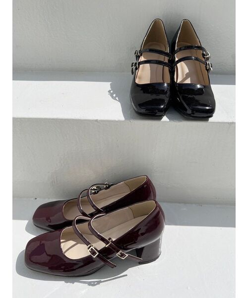 MERCURYDUO（マーキュリーデュオ）の「ダブルストラップパンプス（パンプス・レディース・ダークブラウン/レッド・36/38）」の15枚目の写真