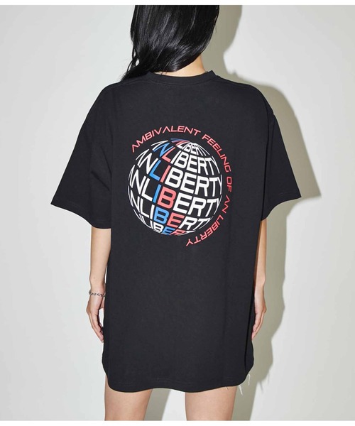 ANLIBERTY ANAP(アンリバティアナップ)の「リフレクターラバーT(Tシャツ/カットソー・レディース・ホワイト/ブラック・S/M)」の2枚目の写真