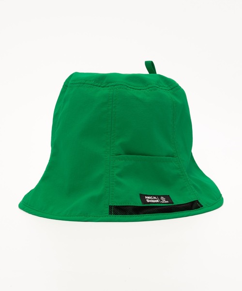 ワッシャーナイロン 撥水 速乾 平天 ポケッタブル サウナハット