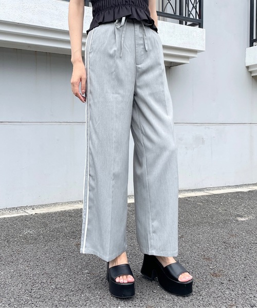 abc une face(アーベーセーアンフェイス)の「スラックスラインパンツ(その他パンツ・レディース・グレー/ベージュ・FREE)」の13枚目の写真
