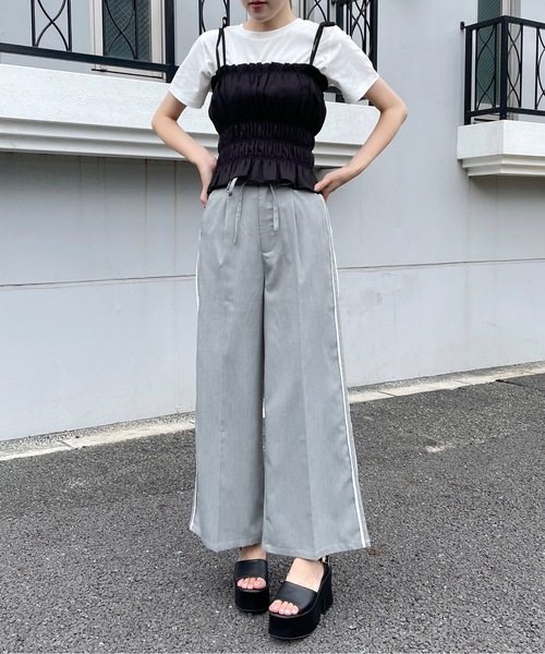 abc une face(アーベーセーアンフェイス)の「スラックスラインパンツ(その他パンツ・レディース・グレー/ベージュ・FREE)」の19枚目の写真