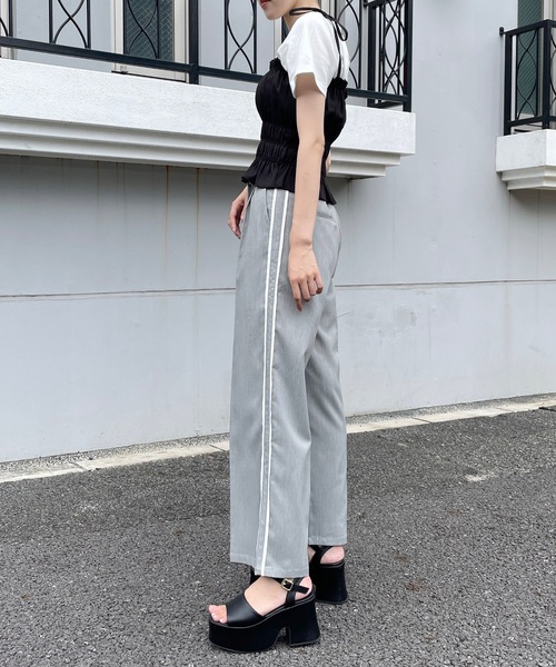 abc une face(アーベーセーアンフェイス)の「スラックスラインパンツ(その他パンツ・レディース・グレー/ベージュ・FREE)」の20枚目の写真