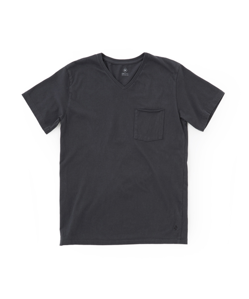 DAILY STANDARD by SANDINISTA（デイリースタンダードバイサンディニスタ）の「Cadet V/N Pocket Tee / VネックポケットTシャツ（Tシャツ/カットソー・メンズ・ホワイト/ブラック/ヘザーグレー/ネイビー/チャコールグレー・MEDIUM/SMALL/LARGE/X-LARGE/X-SMALL）」の8枚目の写真