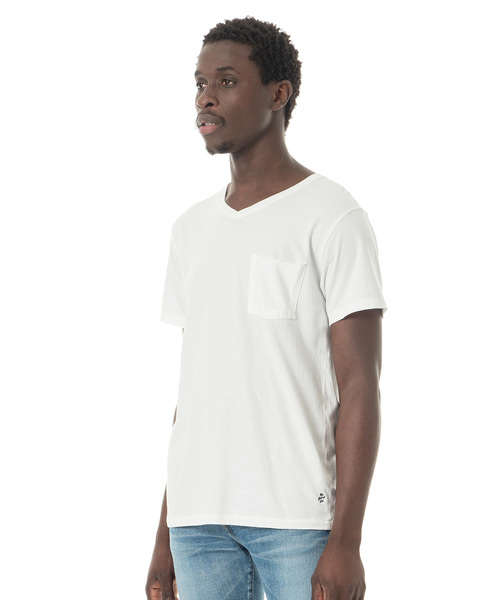 DAILY STANDARD by SANDINISTA（デイリースタンダードバイサンディニスタ）の「Cadet V/N Pocket Tee / VネックポケットTシャツ（Tシャツ/カットソー・メンズ・ホワイト/ブラック/ヘザーグレー/ネイビー/チャコールグレー・MEDIUM/SMALL/LARGE/X-LARGE/X-SMALL）」の21枚目の写真