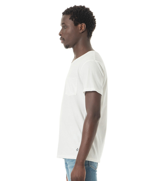 DAILY STANDARD by SANDINISTA（デイリースタンダードバイサンディニスタ）の「Cadet V/N Pocket Tee / VネックポケットTシャツ（Tシャツ/カットソー・メンズ・ホワイト/ブラック/ヘザーグレー/ネイビー/チャコールグレー・MEDIUM/SMALL/LARGE/X-LARGE/X-SMALL）」の20枚目の写真