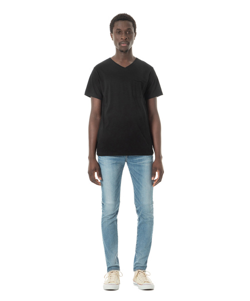 DAILY STANDARD by SANDINISTA（デイリースタンダードバイサンディニスタ）の「Cadet V/N Pocket Tee / VネックポケットTシャツ（Tシャツ/カットソー・メンズ・ホワイト/ブラック/ヘザーグレー/ネイビー/チャコールグレー・MEDIUM/SMALL/LARGE/X-LARGE/X-SMALL）」の16枚目の写真