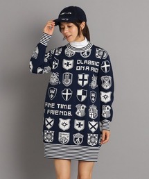 adabat | 【手洗い】エンブレムロゴ ニットワンピース(ワンピース)