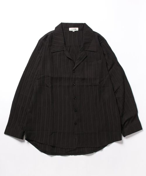 aimoha（アイモハ）の「aimoha mens モード系エンボス加工シャツ（シャツ/ブラウス・メンズ・チョコ/ブルー/ホワイト/ブラック・MEDIUM/LARGE/XX-LARGE/X-LARGE）」の7枚目の写真