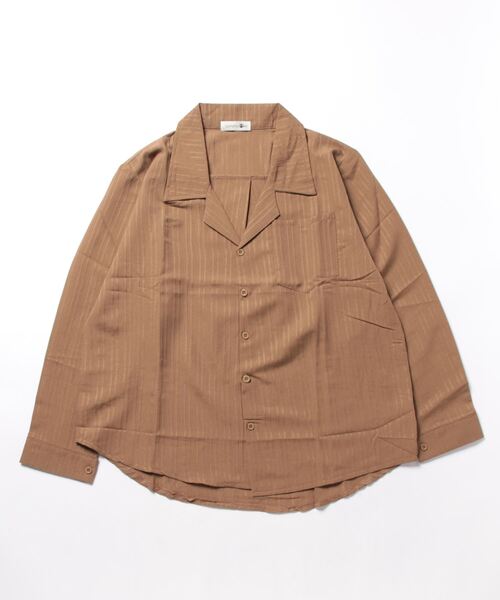 aimoha（アイモハ）の「aimoha mens モード系エンボス加工シャツ（シャツ/ブラウス・メンズ・チョコ/ブルー/ホワイト/ブラック・MEDIUM/LARGE/XX-LARGE/X-LARGE）」の8枚目の写真