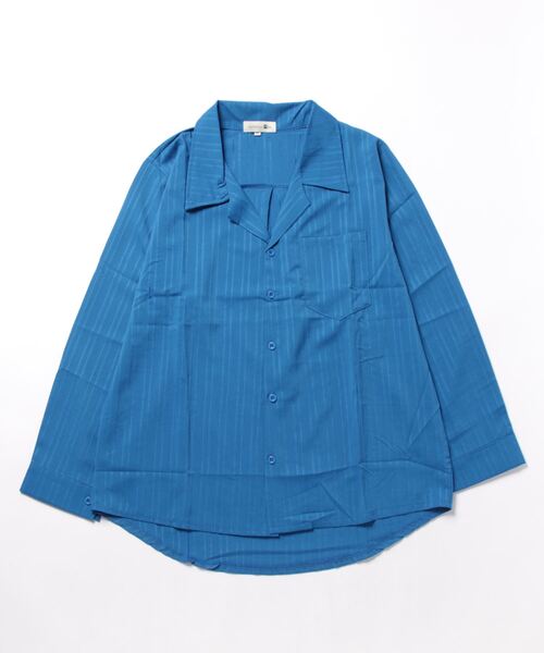 aimoha（アイモハ）の「aimoha mens モード系エンボス加工シャツ（シャツ/ブラウス・メンズ・チョコ/ブルー/ホワイト/ブラック・MEDIUM/LARGE/XX-LARGE/X-LARGE）」の9枚目の写真