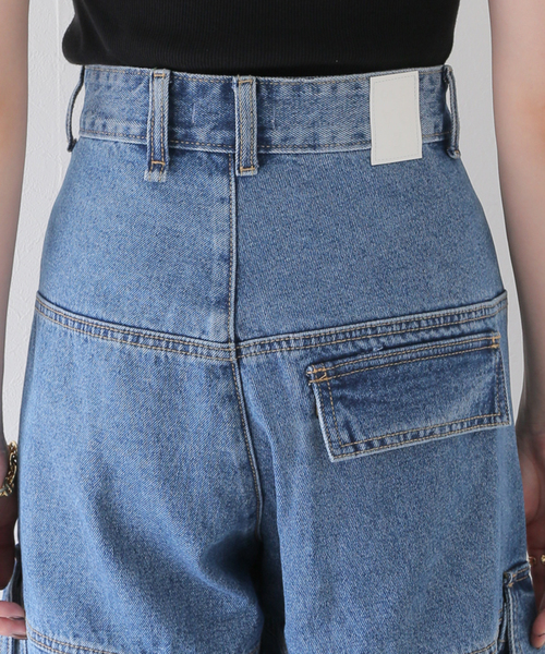 JOINT WORKS(ジョイントワークス)の「デニムタックカーゴパンツ(デニムパンツ・レディース・ブルー系その他/アイボリー/ブラック・SMALL/MEDIUM/LARGE)」の21枚目の写真