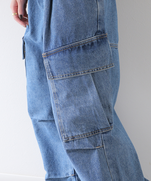 JOINT WORKS(ジョイントワークス)の「デニムタックカーゴパンツ(デニムパンツ・レディース・ブルー系その他/アイボリー/ブラック・SMALL/MEDIUM/LARGE)」の16枚目の写真