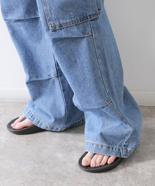 JOINT WORKS(ジョイントワークス)の「デニムタックカーゴパンツ(デニムパンツ・レディース・ブルー系その他/アイボリー/ブラック・SMALL/MEDIUM/LARGE)」の15枚目の写真