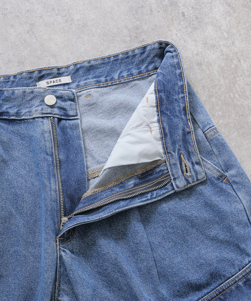 JOINT WORKS(ジョイントワークス)の「デニムタックカーゴパンツ(デニムパンツ・レディース・ブルー系その他/アイボリー/ブラック・SMALL/MEDIUM/LARGE)」の13枚目の写真