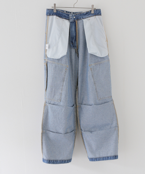 JOINT WORKS(ジョイントワークス)の「デニムタックカーゴパンツ(デニムパンツ・レディース・ブルー系その他/アイボリー/ブラック・SMALL/MEDIUM/LARGE)」の12枚目の写真
