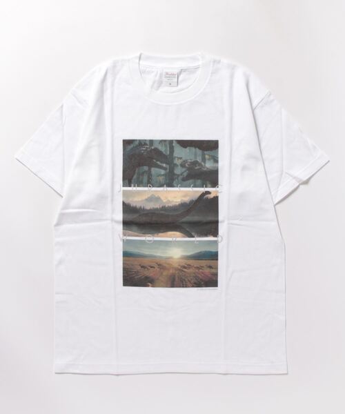 Universal Filmarket(ユニバーサルフィルマーケット)の「【Universal Filmarket】ジュラシック・ワールド Tシャツ(Tシャツ/カットソー・レディース・ネイビー/ホワイト・M)」の3枚目の写真
