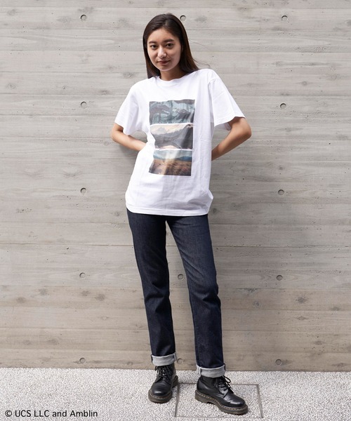 Universal Filmarket(ユニバーサルフィルマーケット)の「【Universal Filmarket】ジュラシック・ワールド Tシャツ(Tシャツ/カットソー・レディース・ネイビー/ホワイト・M)」の4枚目の写真