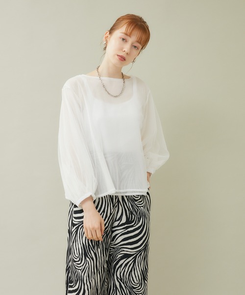 ROSIEE（ロージー）の「ROSIEE リバーシブルブラウス（シャツ/ブラウス・レディース・ホワイト/ブラック・FREE）」の21枚目の写真