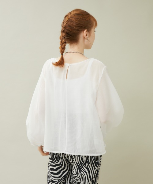 ROSIEE（ロージー）の「ROSIEE リバーシブルブラウス（シャツ/ブラウス・レディース・ホワイト/ブラック・FREE）」の5枚目の写真