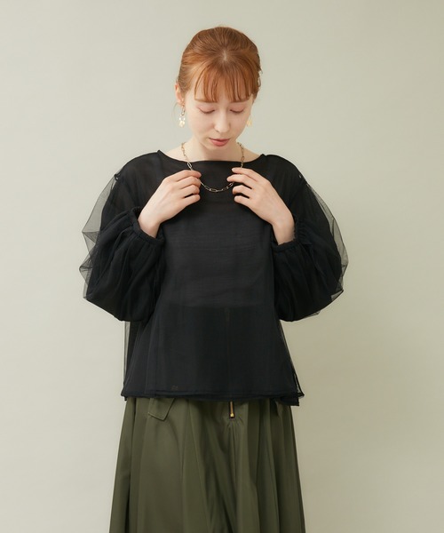 ROSIEE（ロージー）の「ROSIEE リバーシブルブラウス（シャツ/ブラウス・レディース・ホワイト/ブラック・FREE）」の14枚目の写真