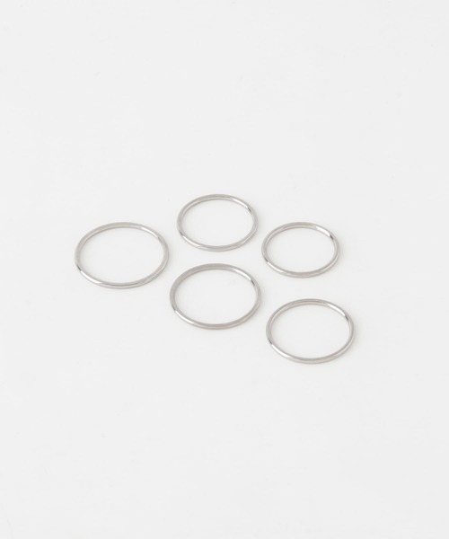 KBF（ケイビーエフ）の「ステンレスセットリング（リング・レディース・シルバー/ゴールド・ONE）」の5枚目の写真