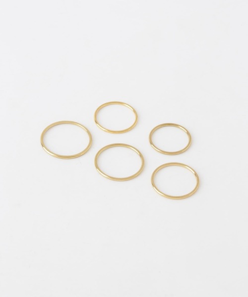 KBF（ケイビーエフ）の「ステンレスセットリング（リング・レディース・シルバー/ゴールド・ONE）」の6枚目の写真