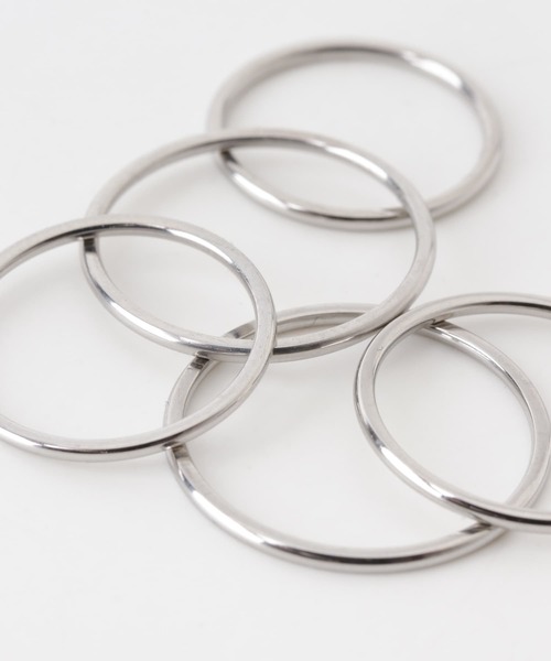 KBF（ケイビーエフ）の「ステンレスセットリング（リング・レディース・シルバー/ゴールド・ONE）」の7枚目の写真