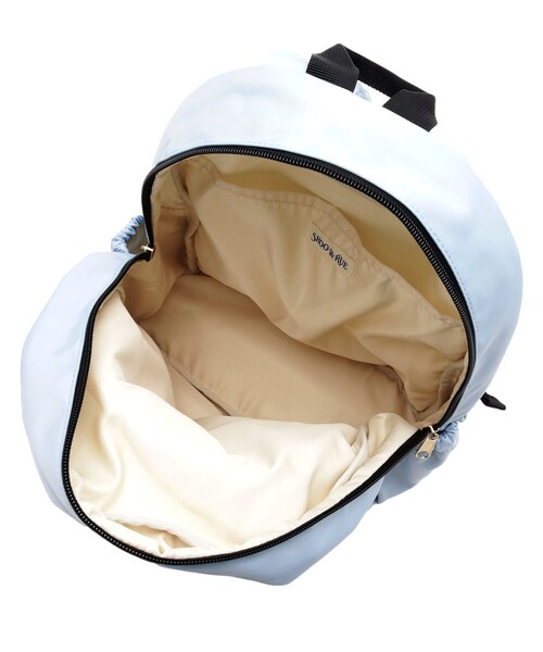 SHOO・LA・RUE（シューラルー）の「◆異素材リボンリュック（バックパック/リュック・キッズ・ベージュ/サックスブルー/ライトパープル・00）」の10枚目の写真