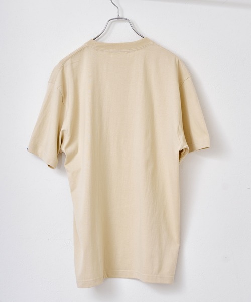 CIAOPANIC(チャオパニック)の「ヘビーコットンタフビックTシャツ(Tシャツ/カットソー・メンズ・ブルー/ネイビー/ピンク/アイボリー/ホワイト/サンドベージュ/スカイブルー/グリーン/パープル/ブラック・LARGE/X-LARGE/SMALL/MEDIUM)」の20枚目の写真