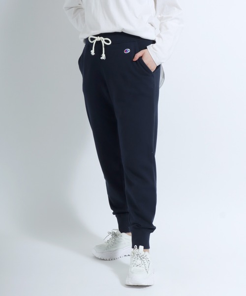 Champion（チャンピオン）の「Champion（チャンピオン）ワンポイントロゴ刺繍 無地スウェットジョガーパンツ レディース メンズ ユニセックス（スウェットパンツ・レディース・ネイビー/グレー/ブラック・S/M/L/XL）」の14枚目の写真