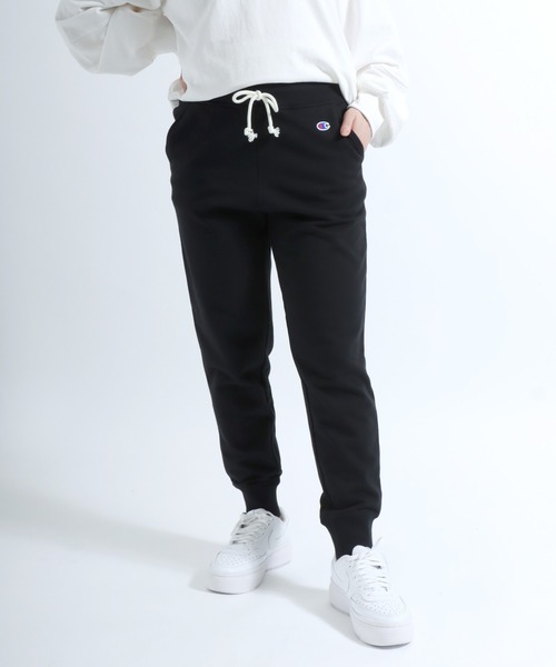 Champion（チャンピオン）の「Champion（チャンピオン）ワンポイントロゴ刺繍 無地スウェットジョガーパンツ レディース メンズ ユニセックス（スウェットパンツ・レディース・ネイビー/グレー/ブラック・S/M/L/XL）」の19枚目の写真
