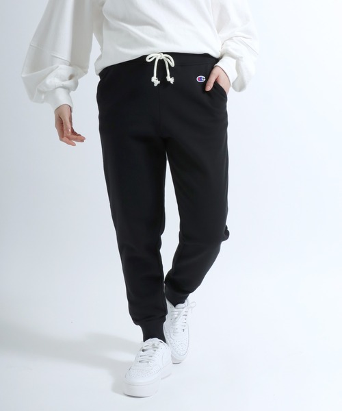 Champion（チャンピオン）の「Champion（チャンピオン）ワンポイントロゴ刺繍 無地スウェットジョガーパンツ レディース メンズ ユニセックス（スウェットパンツ・レディース・ネイビー/グレー/ブラック・S/M/L/XL）」の20枚目の写真