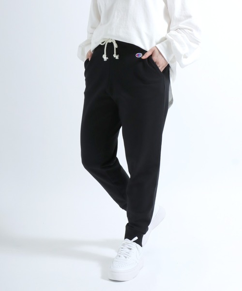 Champion（チャンピオン）の「Champion（チャンピオン）ワンポイントロゴ刺繍 無地スウェットジョガーパンツ レディース メンズ ユニセックス（スウェットパンツ・レディース・ネイビー/グレー/ブラック・S/M/L/XL）」の21枚目の写真