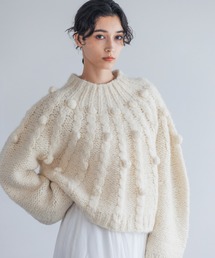 A part by | テアミポンポンニットプルオーバー_長袖(ニット/セーター)