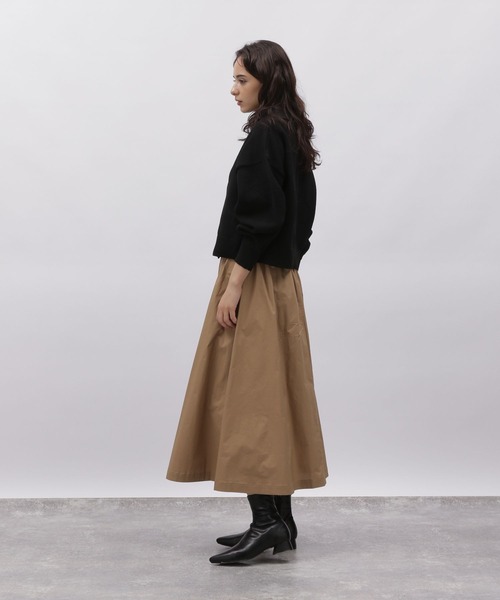 LAKOLE（ラコレ）の「ポロ襟ニットカーデ / 977354（カーディガン/ボレロ・レディース・モカ/ナチュラル/ワインレッド/ブラック・MEDIUM/SMALL）」の6枚目の写真