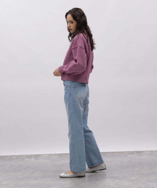 LAKOLE（ラコレ）の「ポロ襟ニットカーデ / 977354（カーディガン/ボレロ・レディース・モカ/ナチュラル/ワインレッド/ブラック・MEDIUM/SMALL）」の18枚目の写真