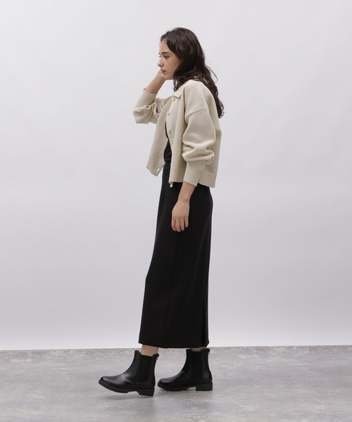 LAKOLE（ラコレ）の「ポロ襟ニットカーデ / 977354（カーディガン/ボレロ・レディース・モカ/ナチュラル/ワインレッド/ブラック・MEDIUM/SMALL）」の15枚目の写真