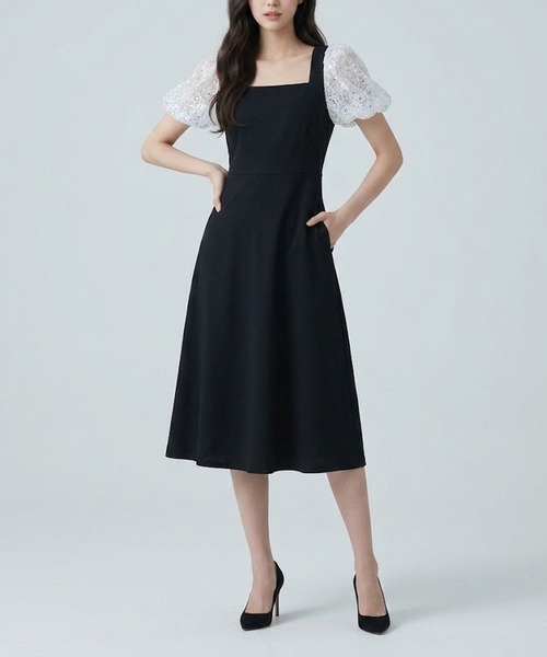 Ritomo De Ricco(リトモ・デ・リコ)の「バルーンスリーブ切り替えドレス(ドレス・レディース・ブラック・MEDIUM/LARGE/SMALL)」の11枚目の写真