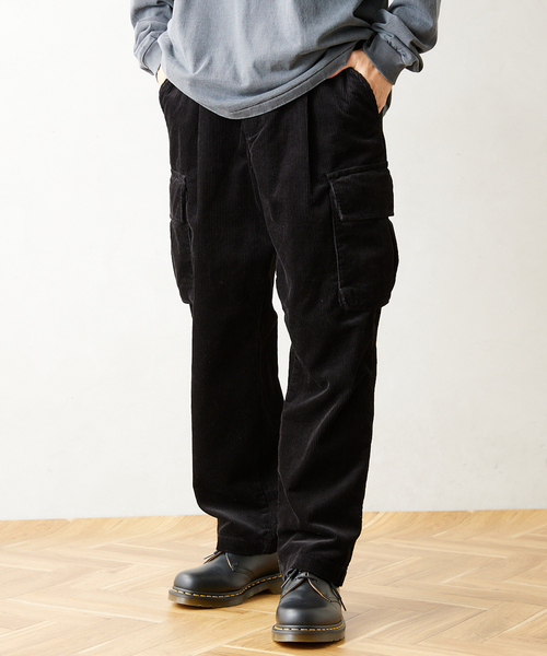 JOURNAL STANDARD relume（ジャーナルスタンダード　レリューム）の「AMERICAN コーデュロイカーゴパンツ by USA COTTON（カーゴパンツ・メンズ・キャメル/カーキ/ブラック・MEDIUM/LARGE）」の12枚目の写真