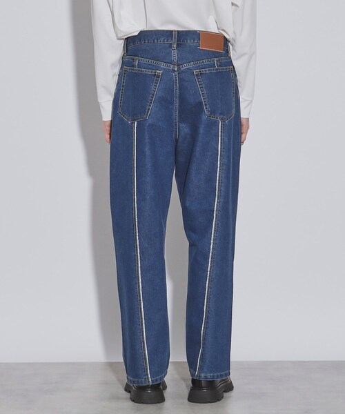 tk.TAKEO KIKUCHI（ティーケータケオキクチ）の「◆フリンジカットデニムパンツ（デニムパンツ・メンズ・チャコールグレー/ブルー・02/03）」の6枚目の写真