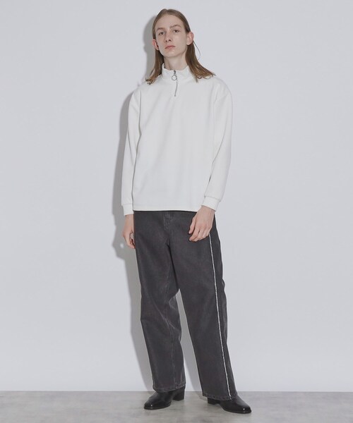 tk.TAKEO KIKUCHI（ティーケータケオキクチ）の「◆フリンジカットデニムパンツ（デニムパンツ・メンズ・チャコールグレー/ブルー・02/03）」の14枚目の写真