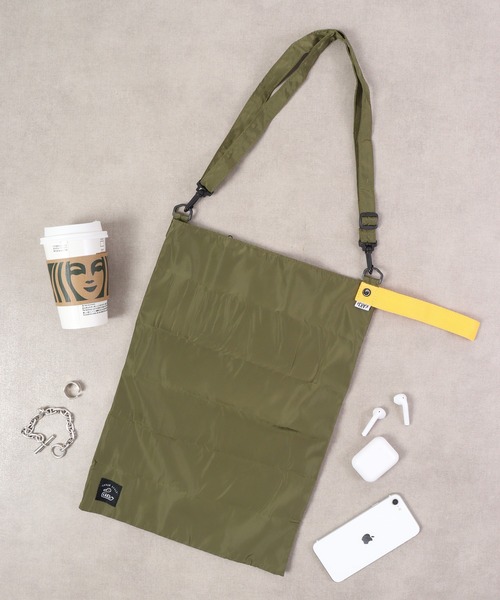 KAKSI(カクシ)の「KAKSI ショルダーエコBAG L(エコバッグ/サブバッグ・メンズ・ブラック系/グレー系/カーキ系/ネイビー系・FREE)」の3枚目の写真
