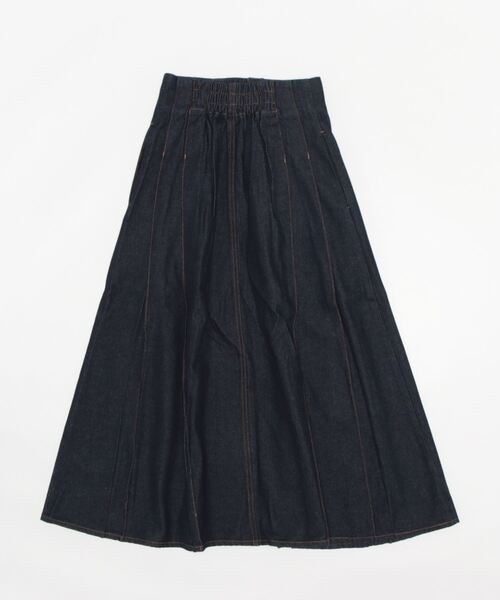 Settimissimo（セッティミッシモ）の「ボックスタックデニムスカート（デニムスカート・レディース・ブラック/インディゴブルー・FREE）」の3枚目の写真