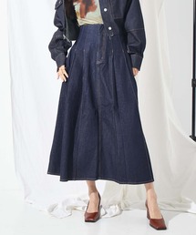 Settimissimo | ボックスタックデニムスカート(デニムスカート)