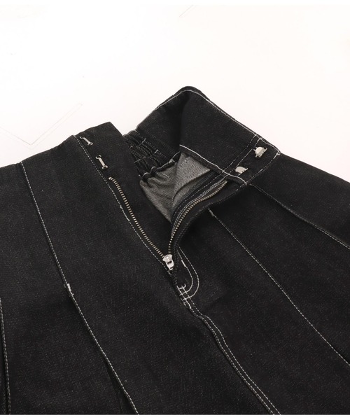 Settimissimo（セッティミッシモ）の「ボックスタックデニムスカート（デニムスカート・レディース・ブラック/インディゴブルー・FREE）」の20枚目の写真