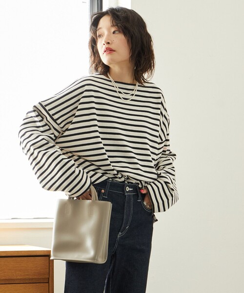(ねずこ)meer. ビッグポケットロンパース（オリーブ） BABY L/S ROMPERS & 2P BIB ロングスリーブロンパース＆2Pビブ