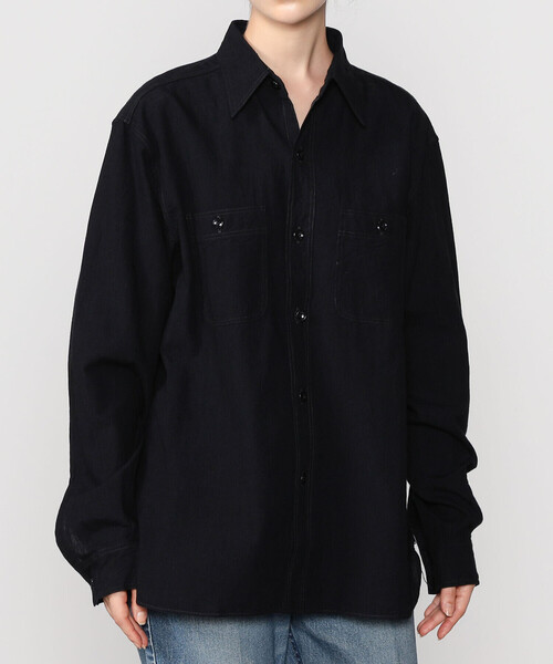 Buzz Rickson's(バズリクソンズ)の「BUZZ RICKSON'S | ブラックシャンブレー ユーティリティーシャツ WOMEN(シャツ/ブラウス・レディース・ブラック・M)」の8枚目の写真