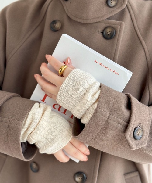 andme（アンドミー）の「裏起毛2wayレッグウォーマー×アームウォーマー（アームカバー・レディース・アイボリー/グレー/グレー系/ベージュ・FREE）」の5枚目の写真