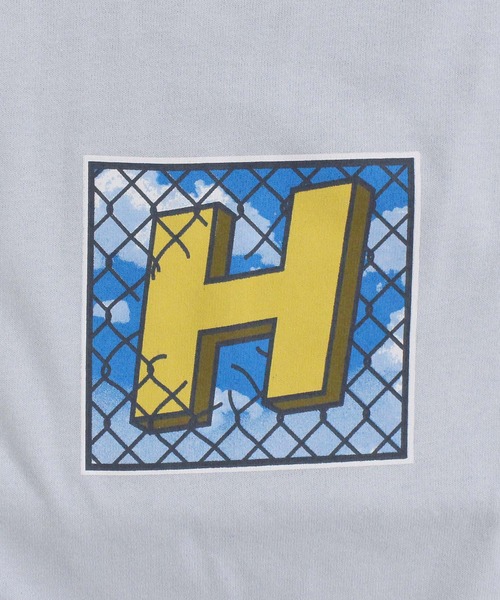 HUF（ハフ）の「トレスパス ショートスリーブTシャツ TRESSPASS S/S TEE（Tシャツ/カットソー・メンズ・スカイブルー/ブラック・XL/L/M）」の7枚目の写真